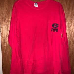 PINK UGA long sleeve shirt